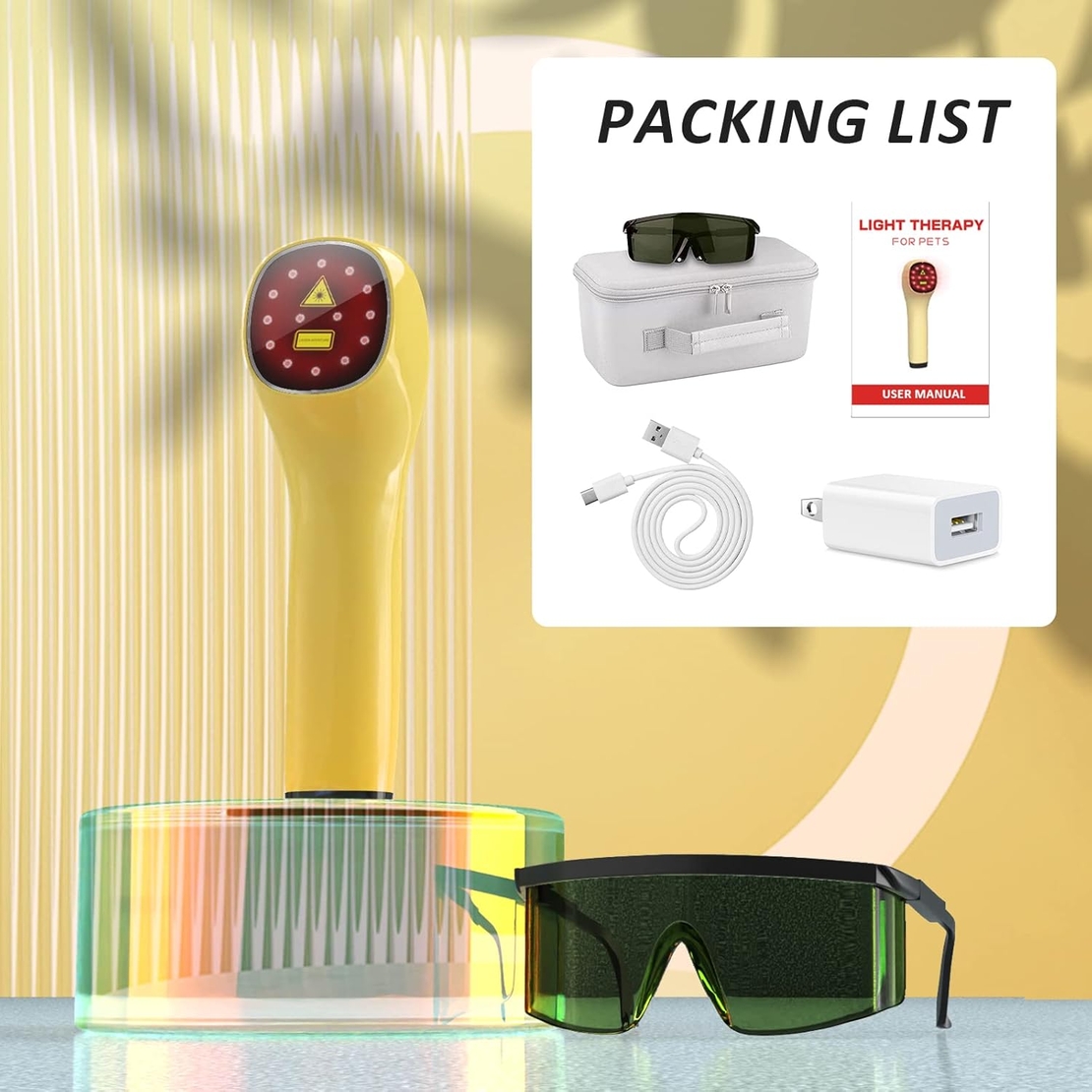 Pet red light therapy device
