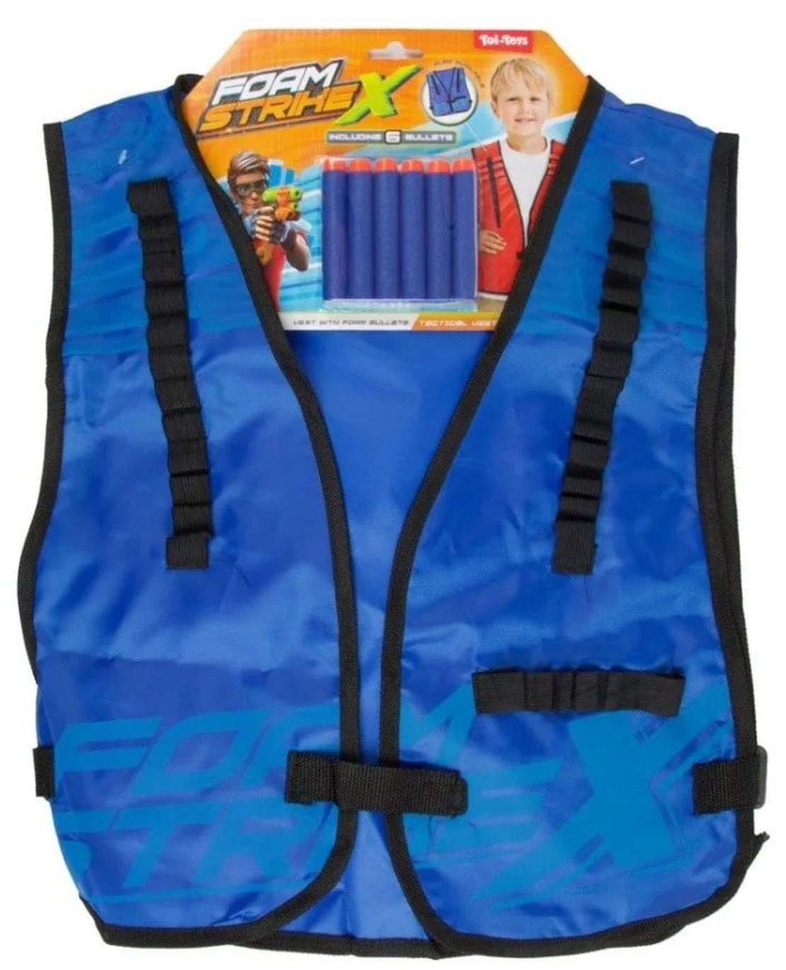 Детска жилетка с меки стрели Toi Toys - Foam Strikex, асортимент