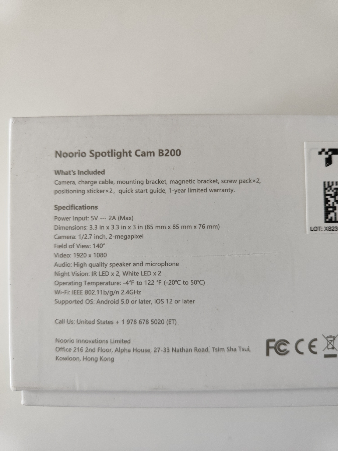 Noorio Spotlight Cam B200