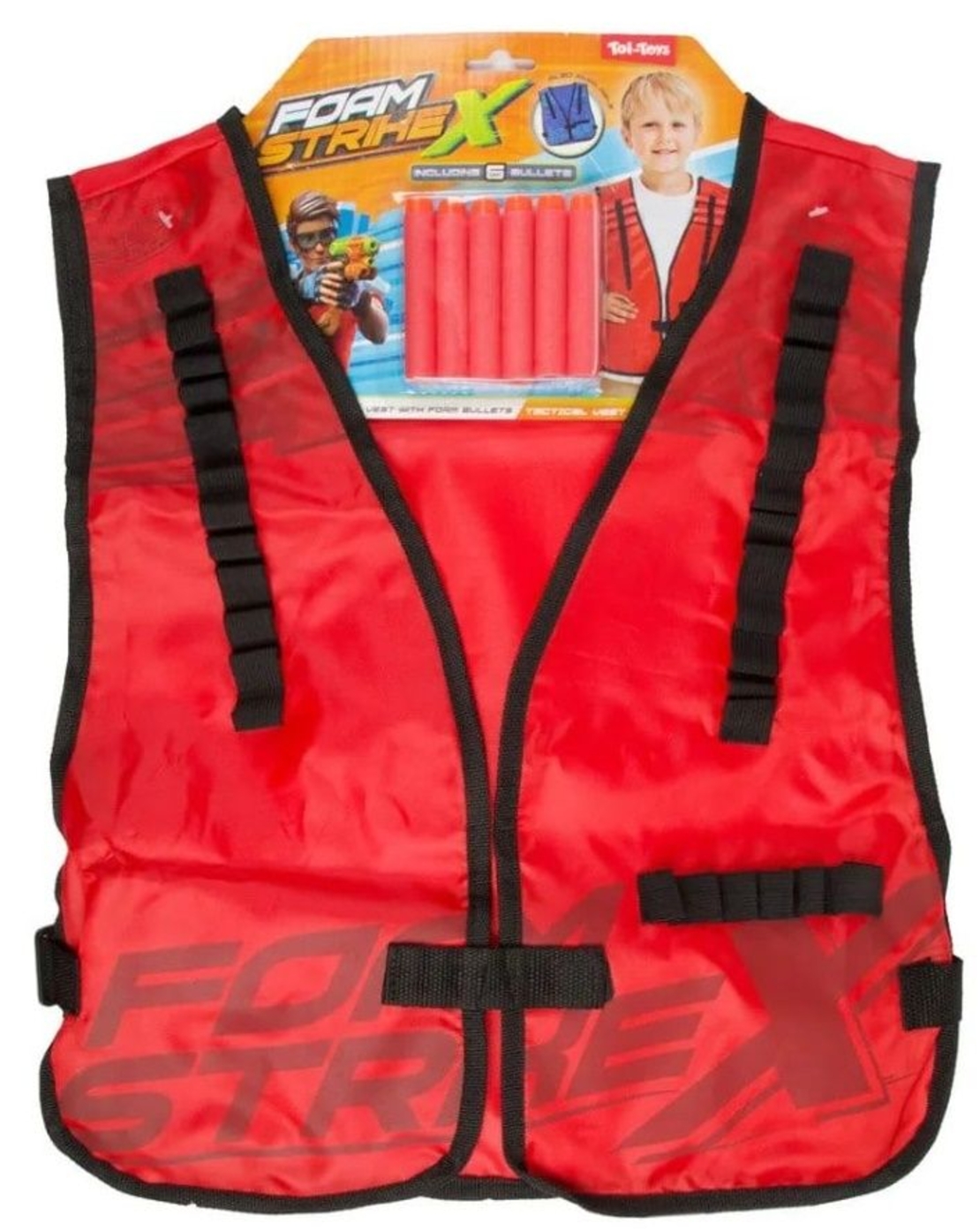 Детска жилетка с меки стрели Toi Toys - Foam Strikex, асортимент
