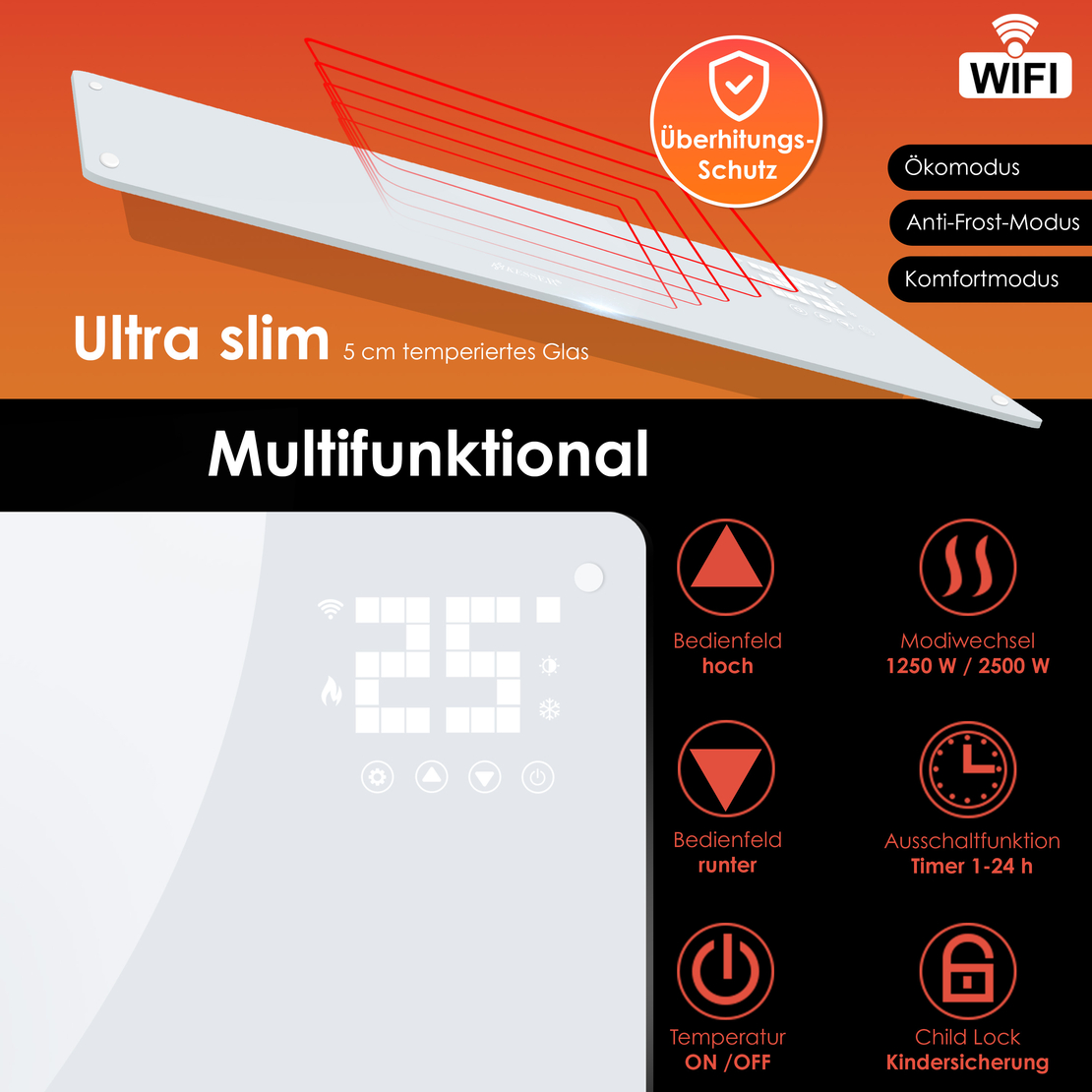 Електрически конвектор с WIFI