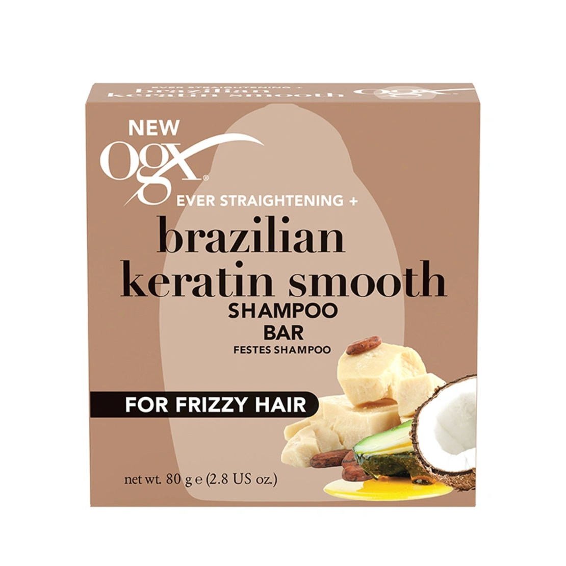OGX Brazilian Keratin Solid Shampoo (80g)