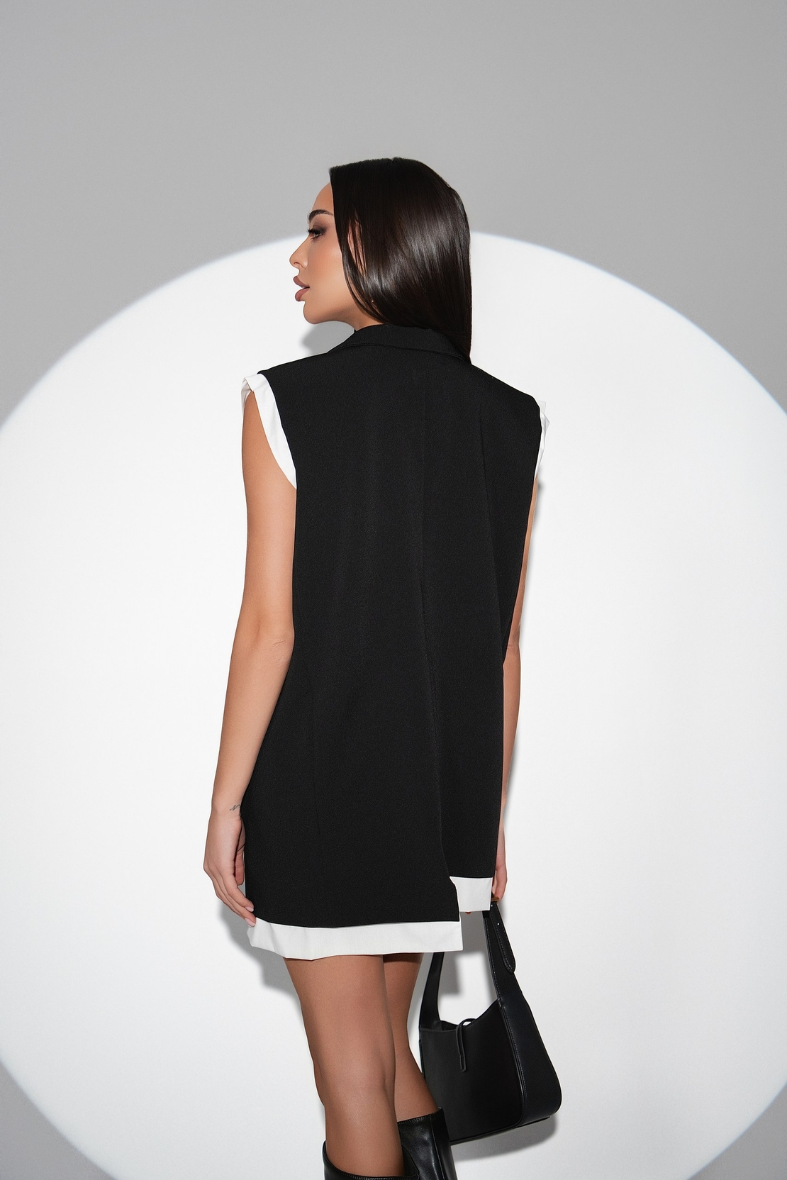 Черна рокля Blazer Dress