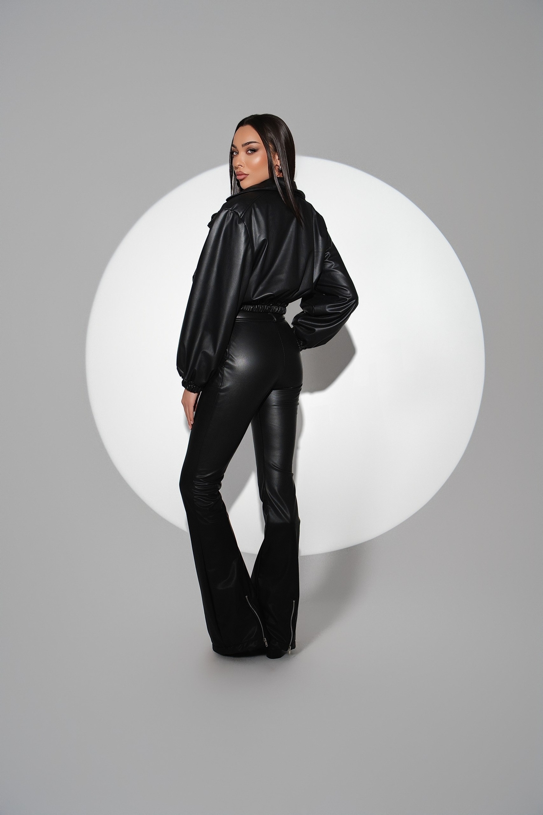 Черен сет Leather Duo