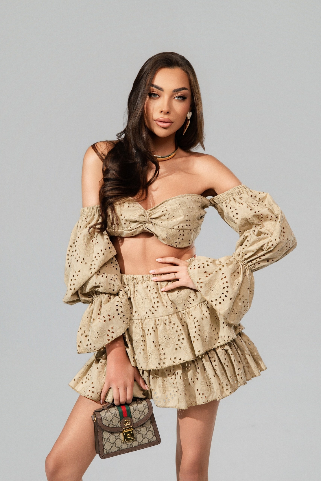 Комплект Nude Broderie Skirt