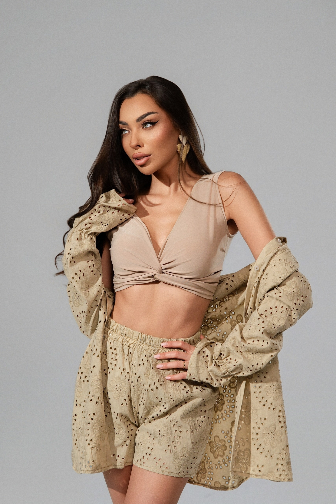 Топ Nude Drape