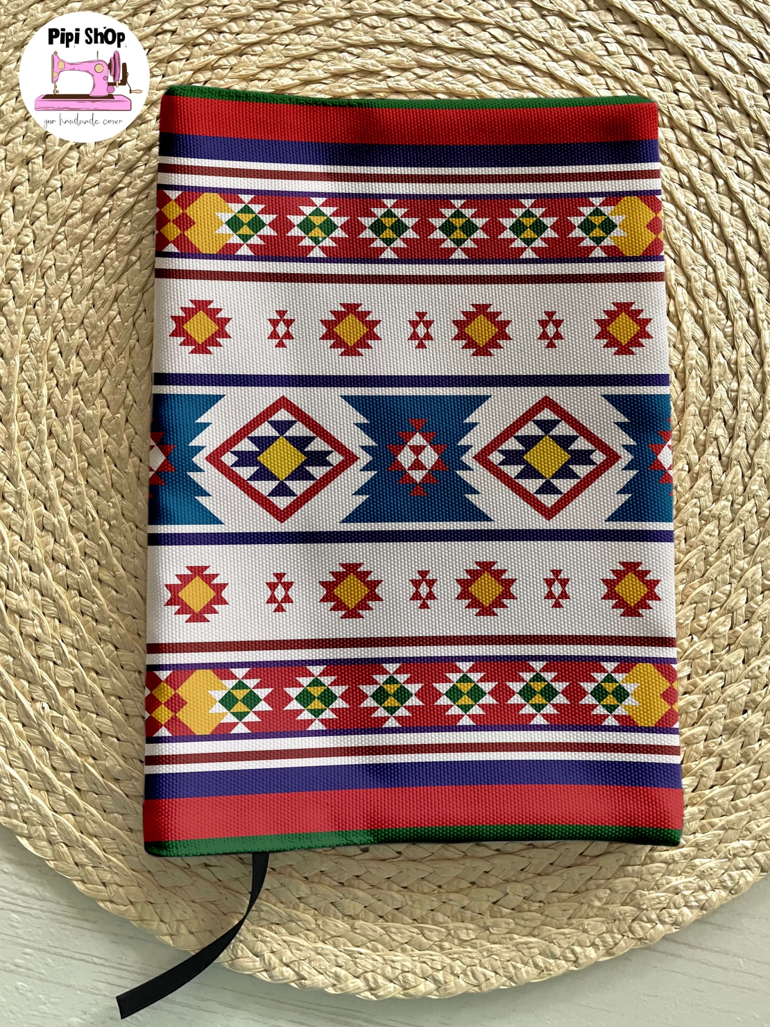 Подвързия за книга с българска шевица с персонализация | Хендмейд уют и стил