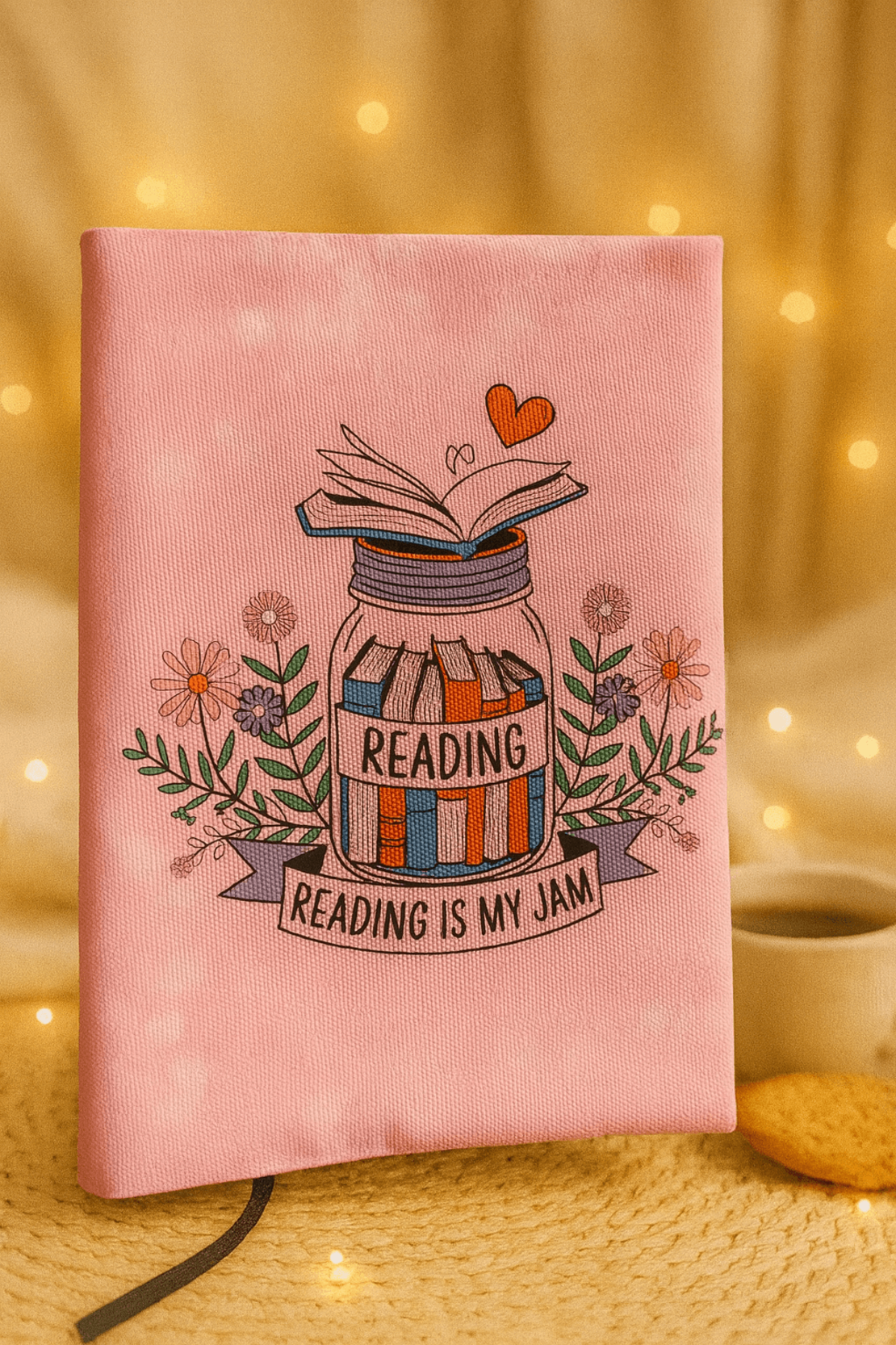 Подвързия за книга с буркан | Хендмейд уют и стил