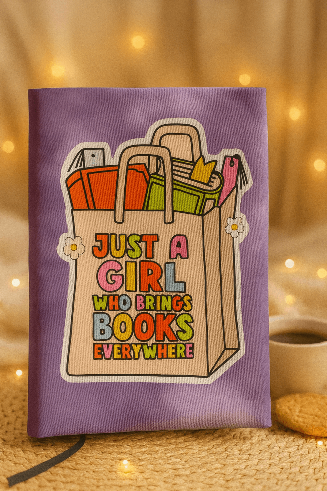 Подвързия за книга с торба с книги | Хендмейд уют и стил