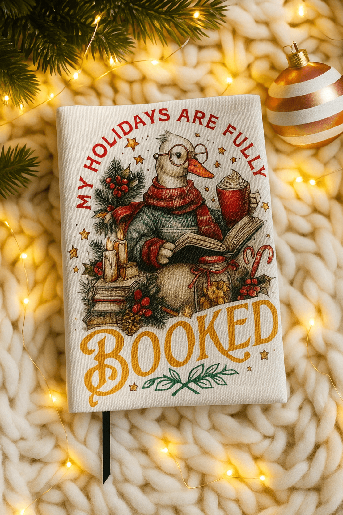 Коледна подвързия за книга с възможност за персонализация