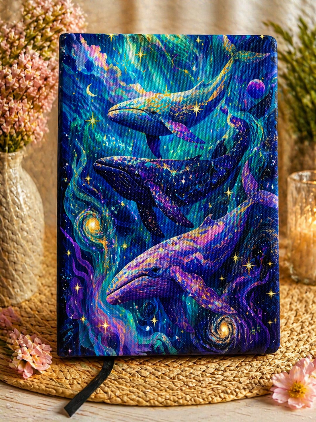 Подвързия за книга цветя и книги 
