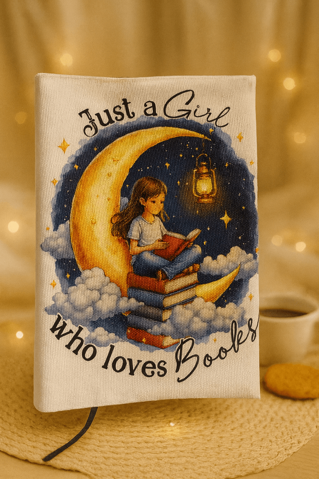 Подвързия за книга с момиче | Хендмейд уют и стил