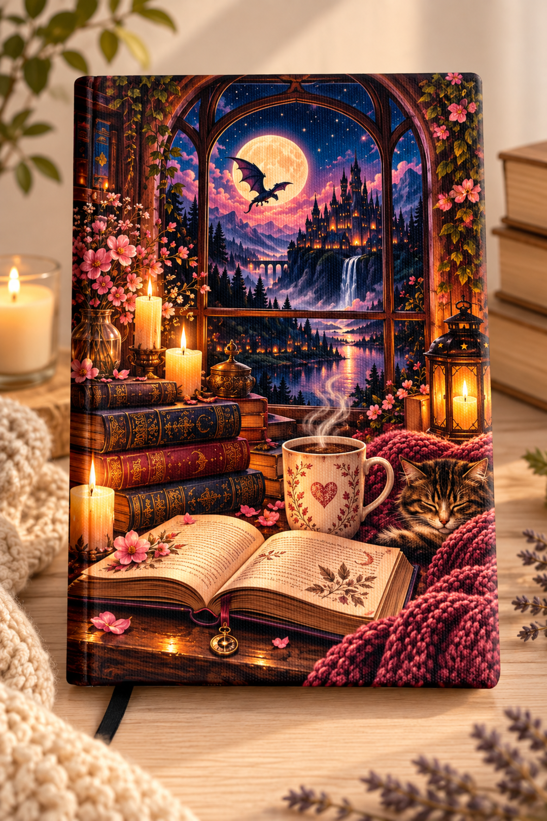 Dark romance подвързия за книга с персонализация | Хендмейд уют и стил