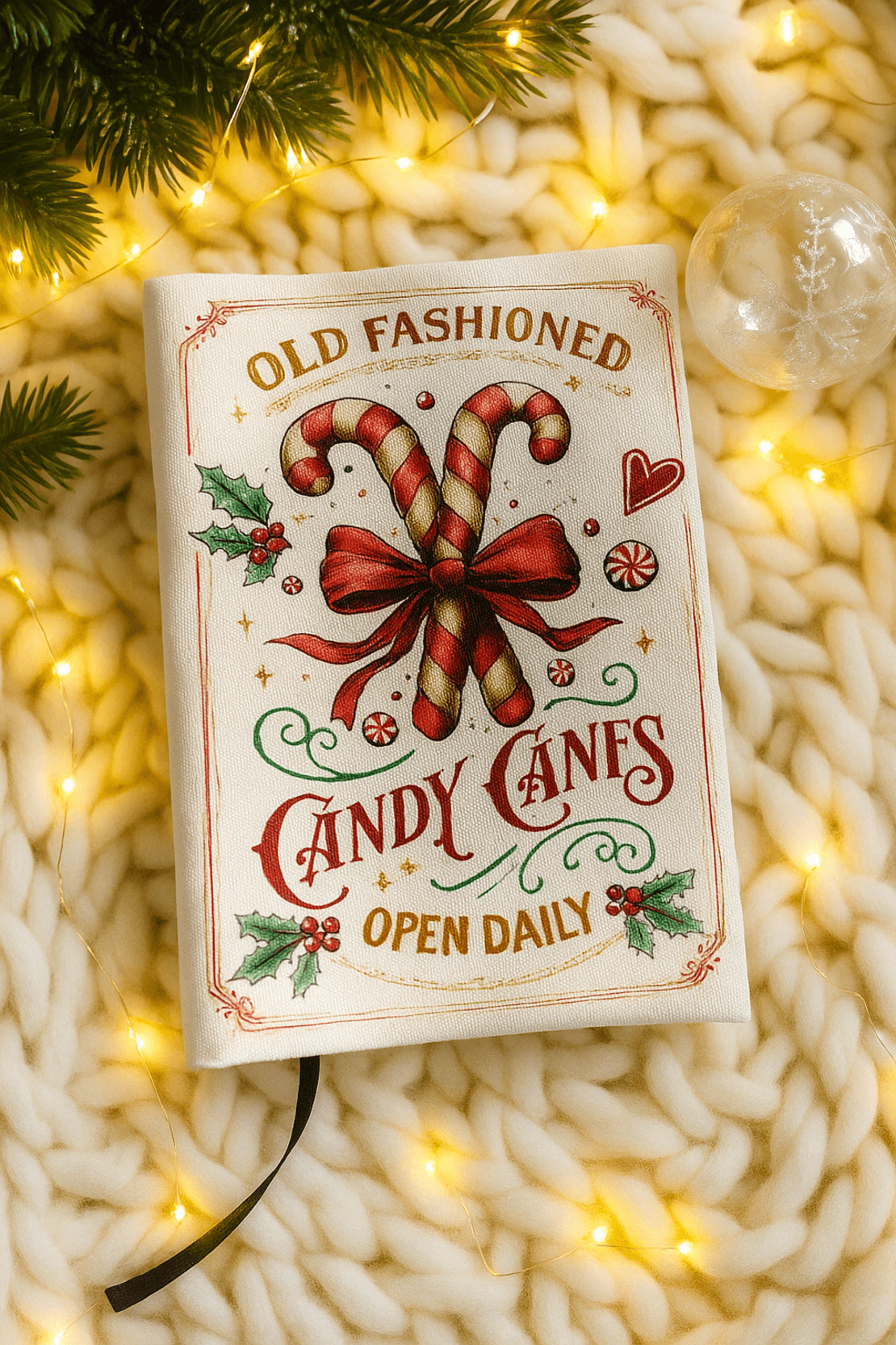 Коледна подвързия за книга с възможност за персонализация