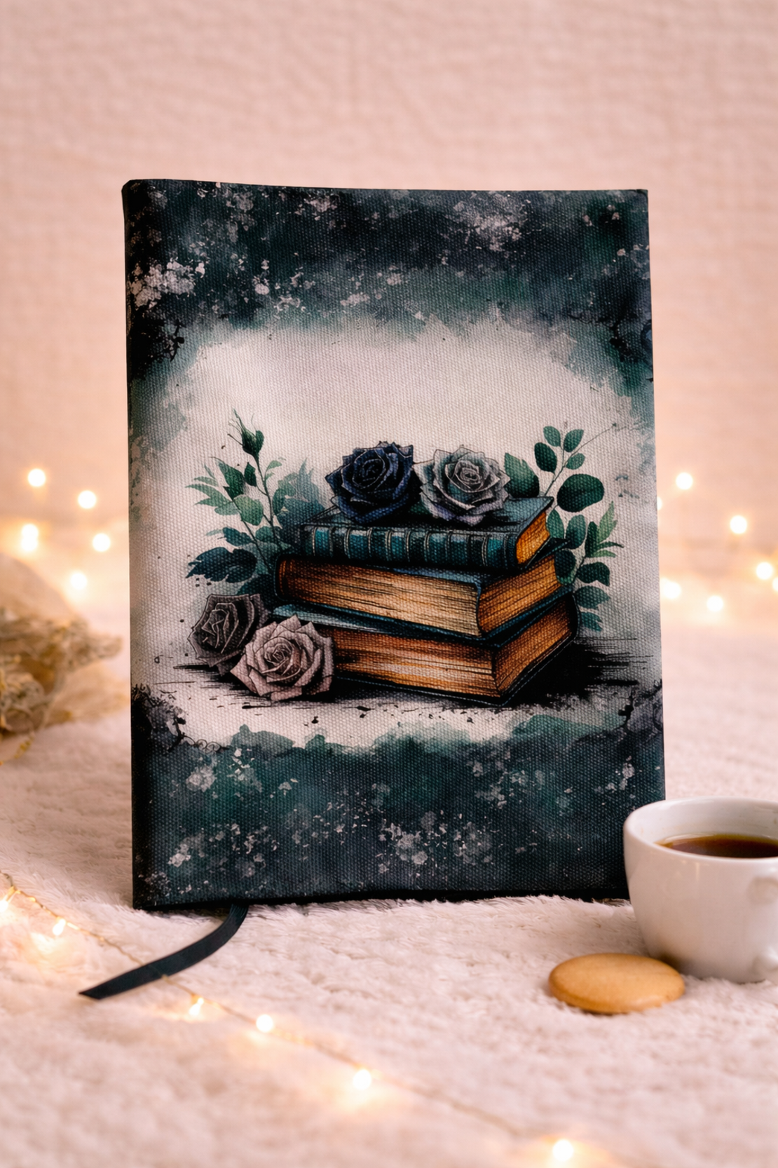 Подвързия за книга цветя и книги | Хендмейд уют и стил