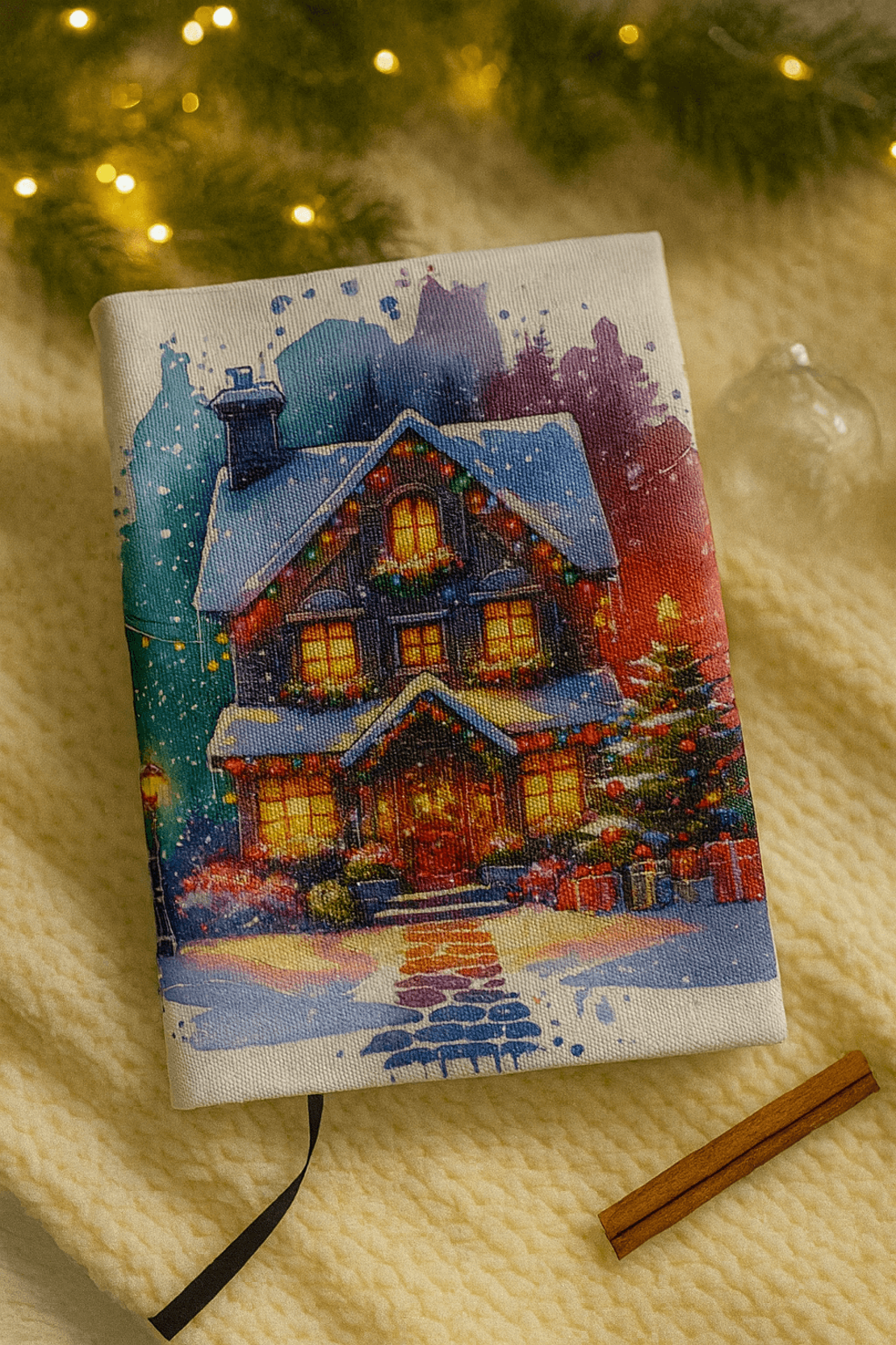 Коледна подвързия за книга с възможност за персонализация