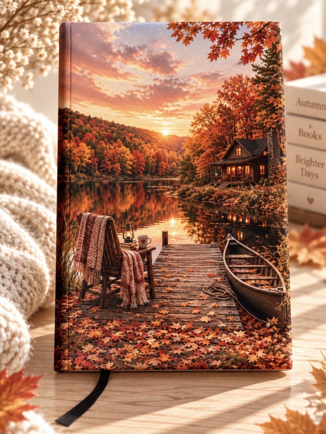 Подвързия за книга цветя и книги 