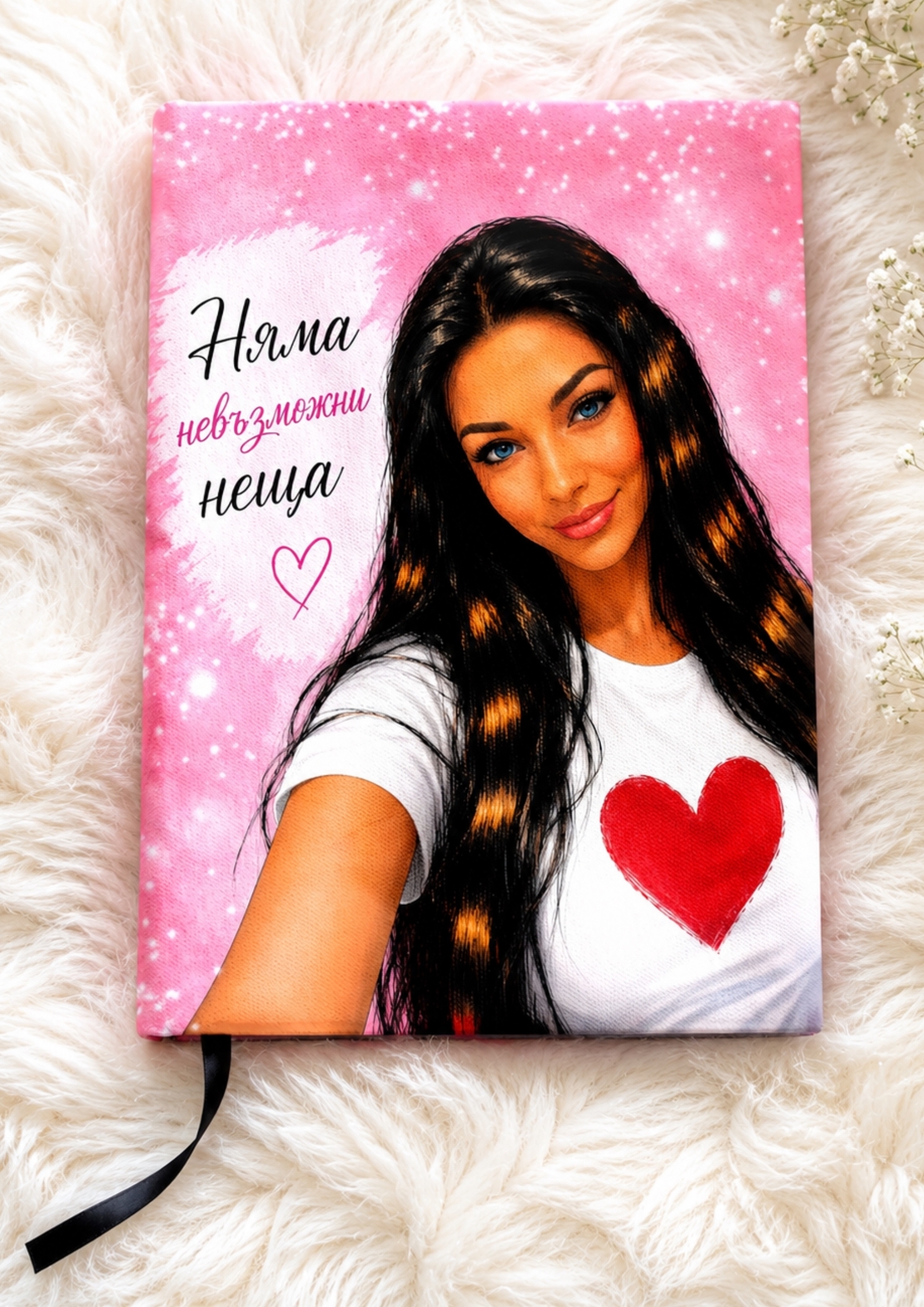 Подвързия за книга цветя и книги 