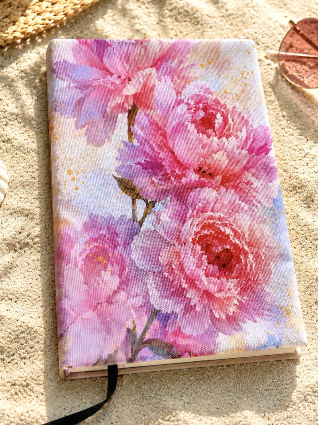 Подвързия за книга цветя и книги 