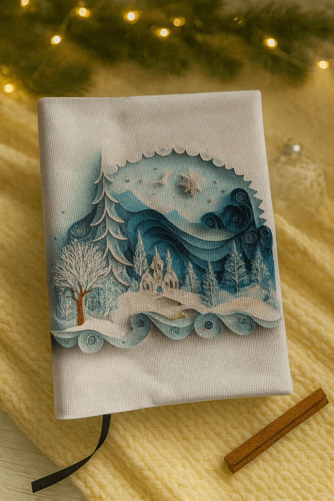 Коледна подвързия за книга с възможност за персонализация