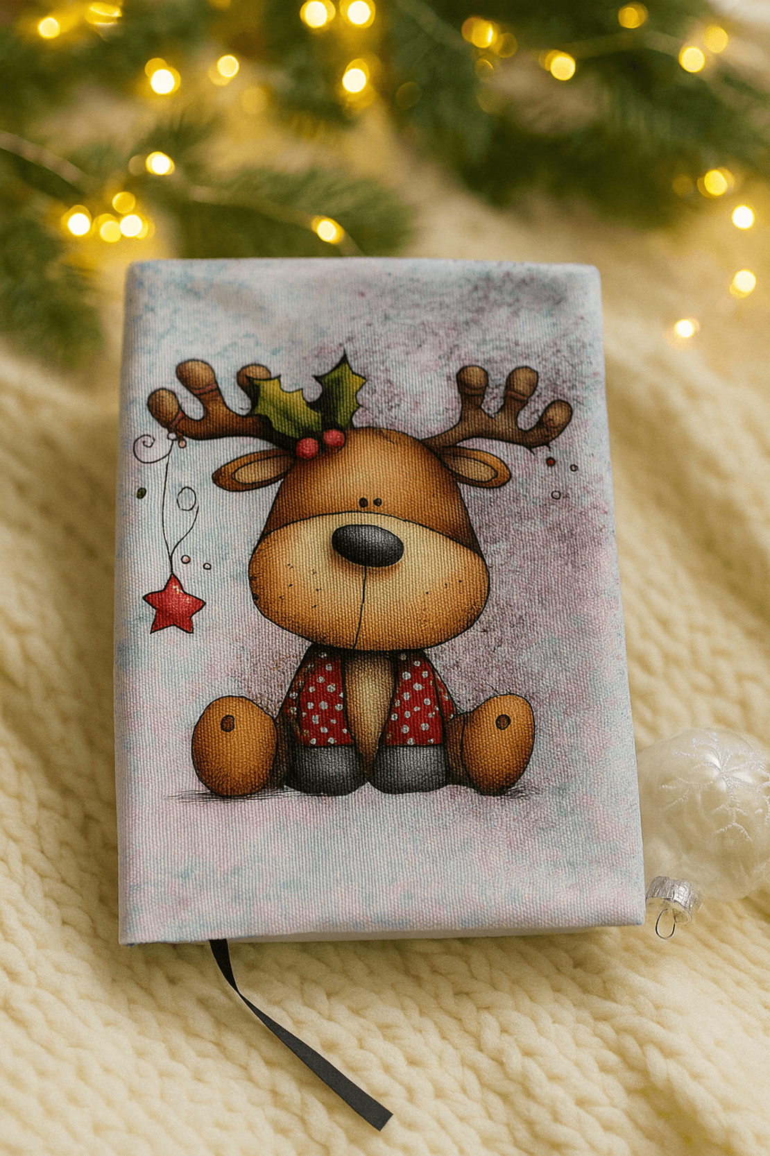 Коледна подвързия за книга с възможност за персонализация