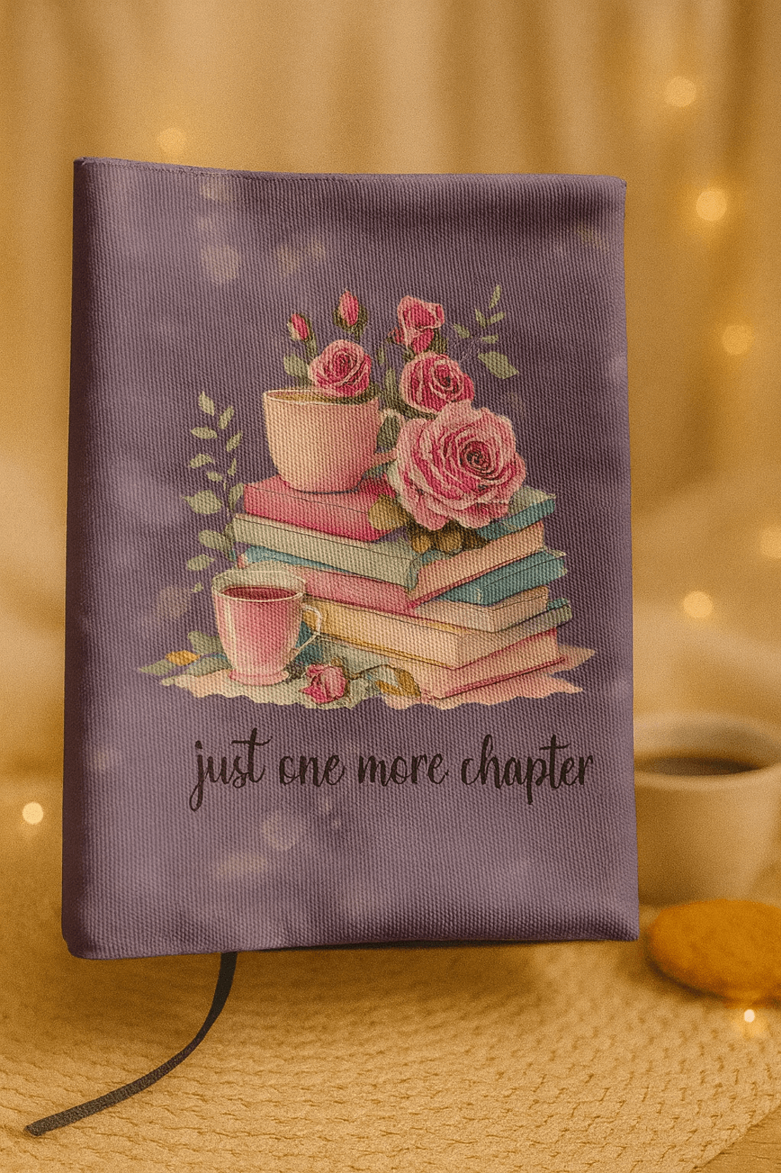 Подвързия за книга с цветя | Хендмейд уют и стил