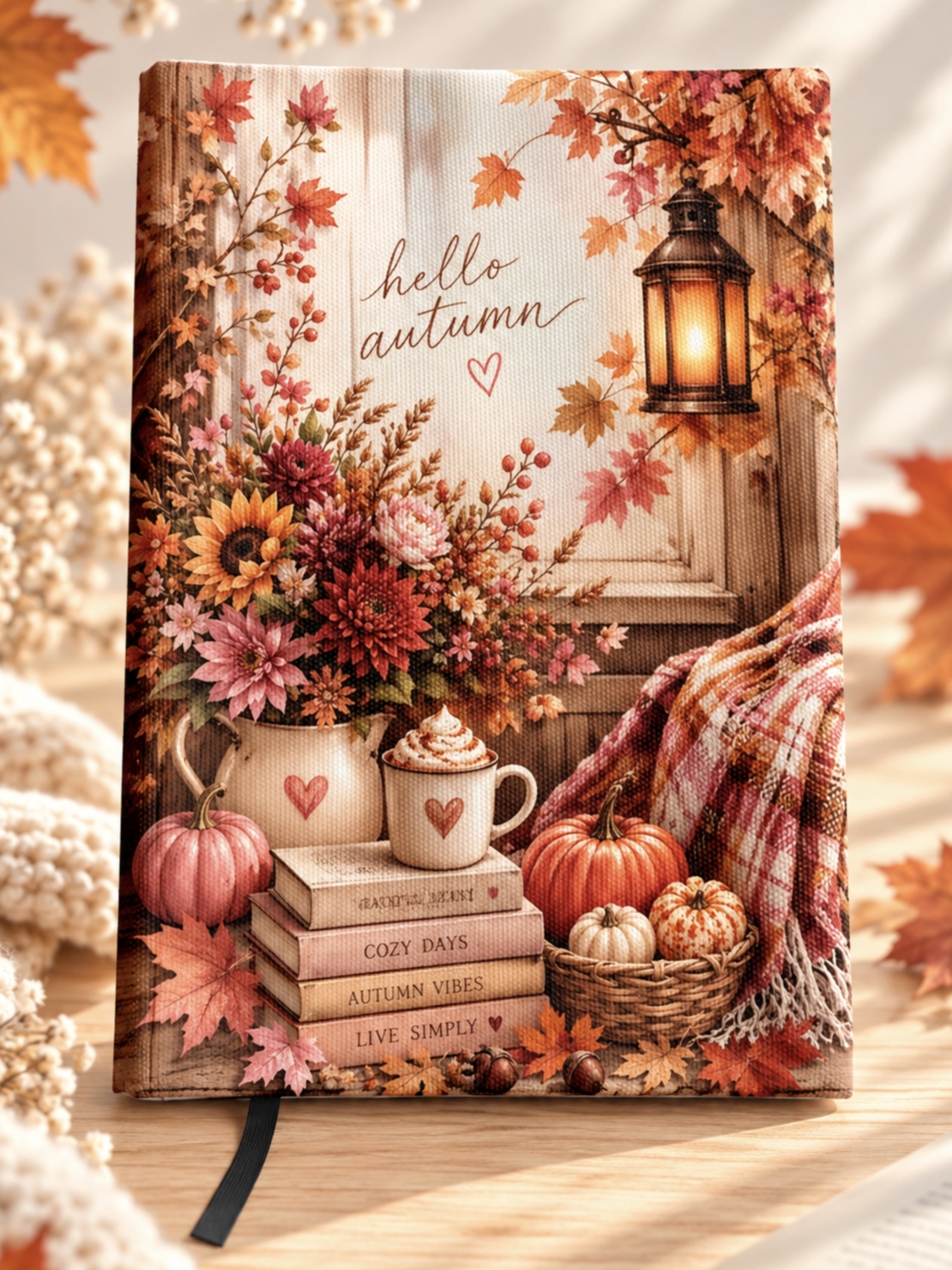 Подвързия за книга цветя и книги 