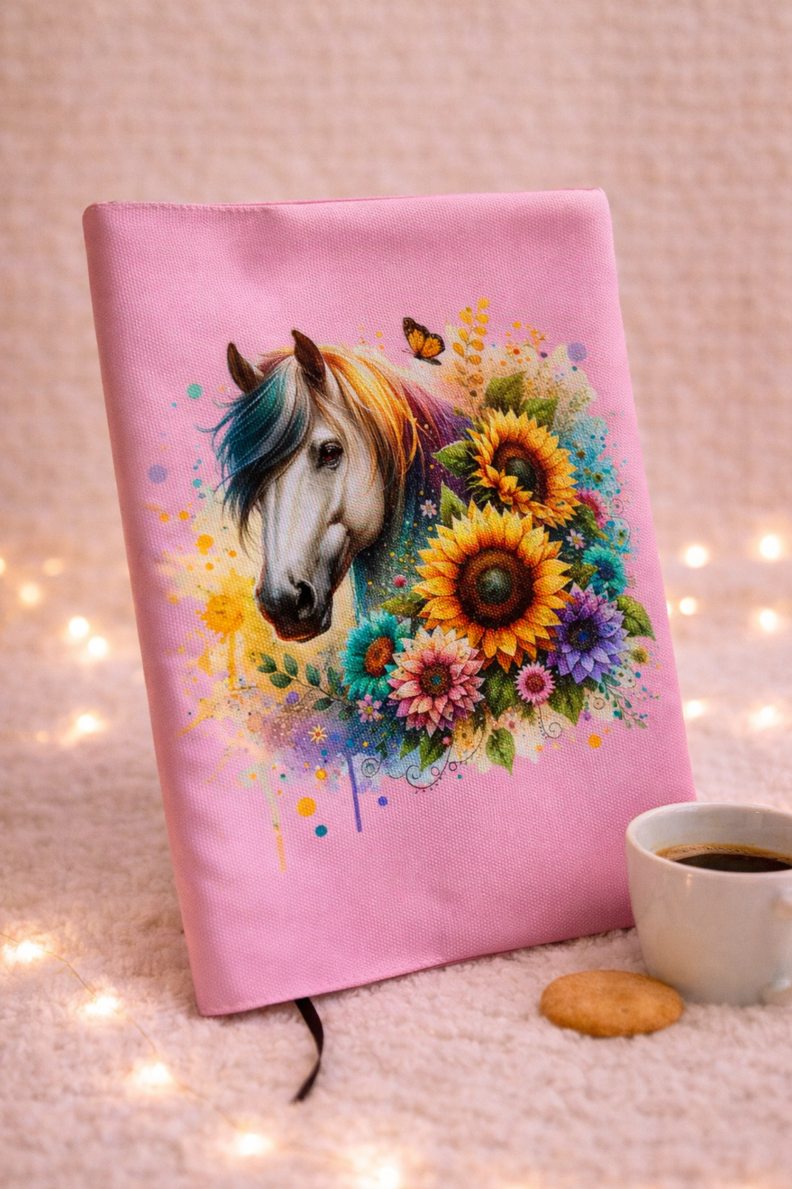 Подвързия за книга с кон | Хендмейд уют и стил