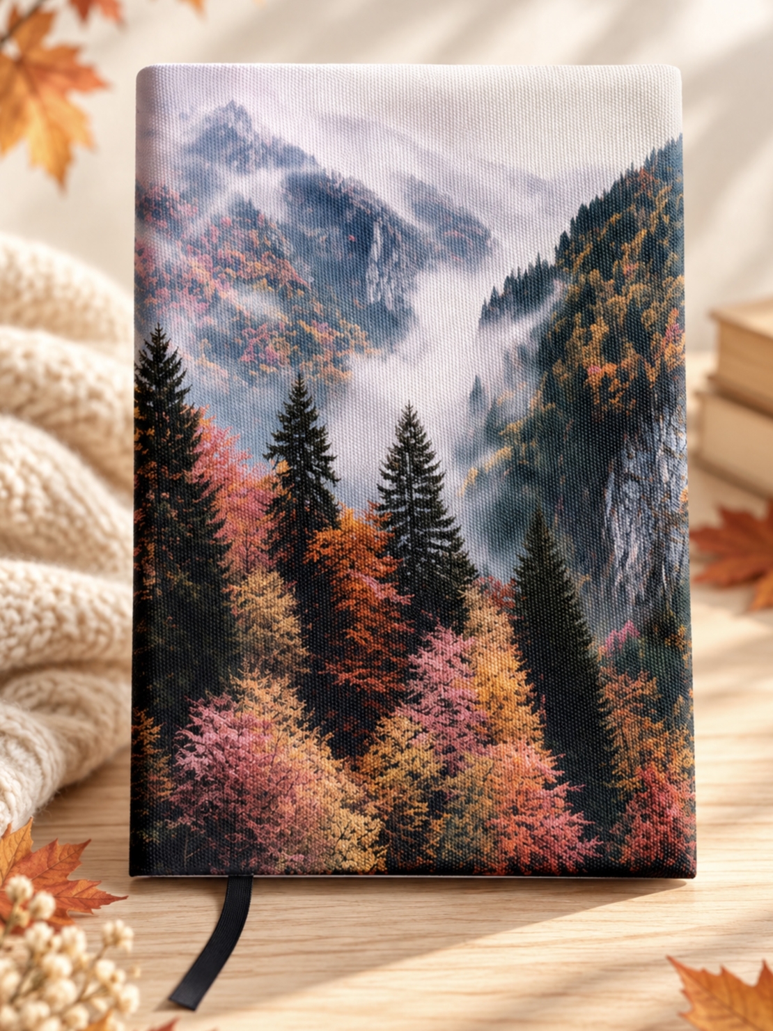 Подвързия за книга цветя и книги 