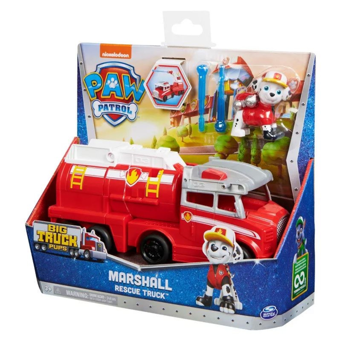Игрален комплект Spin Master Paw Patrol Big Truck Pups фигура и трансформиращо превозно средство Marshall