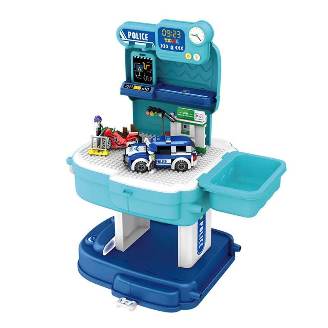 Конструктор в трансформираща се раница Raya Toys Полиция, 204 ч.