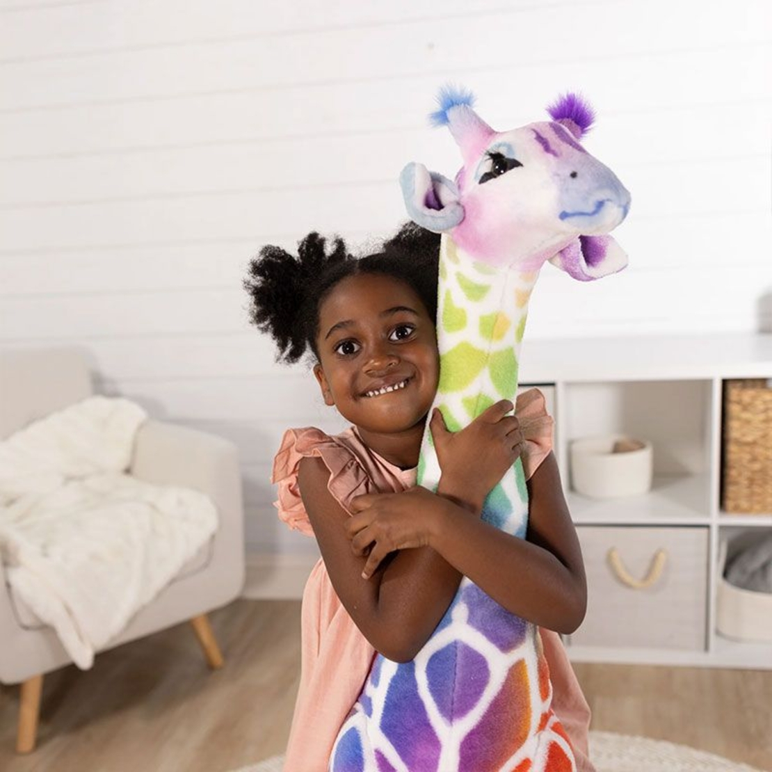 Плюшена играчка Melissa and Doug шарен Жираф, 121 см.