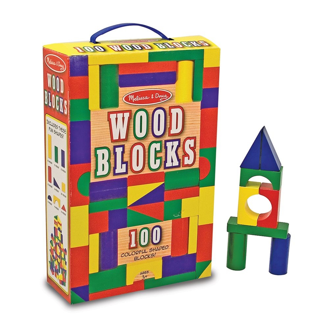 Melissa and Doug Дървени блокчета 100 броя 10481