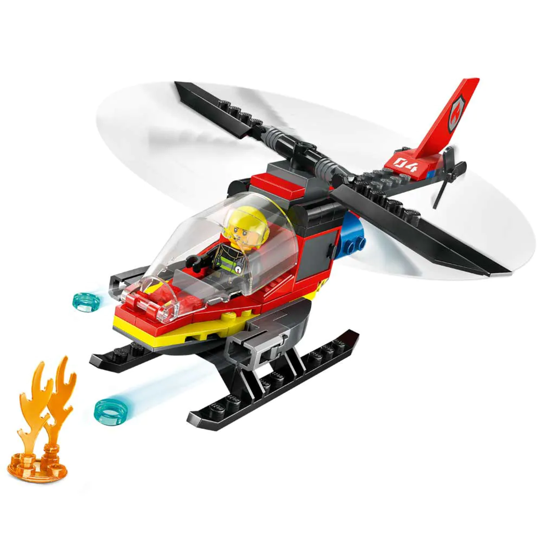 LEGO® City Спасителен пожарникарски хеликоптер 60411