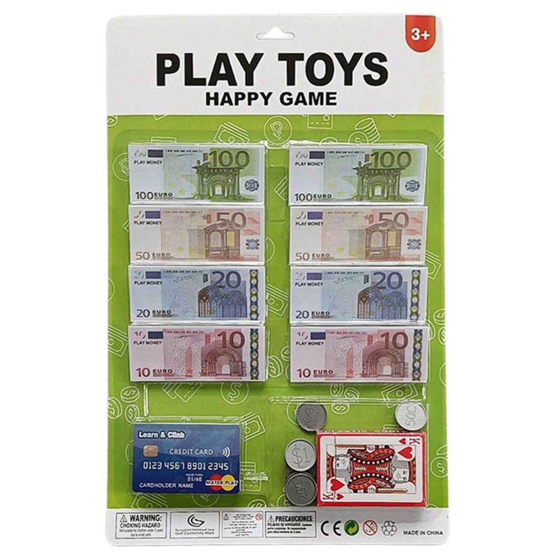 Комплект пари за игра Raya Toys с тесте карти