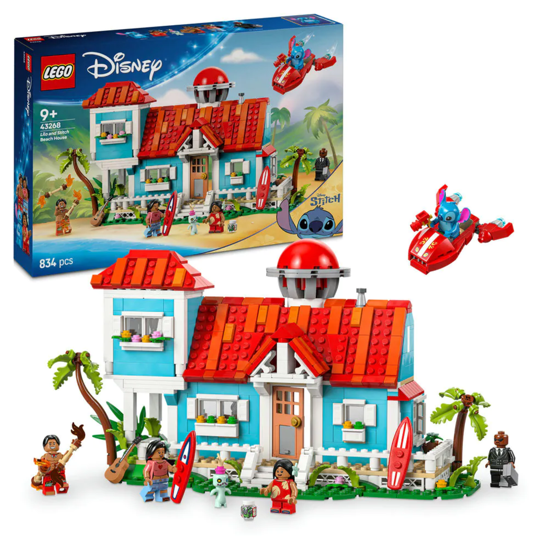 LEGO® Disney Къщата на плажа на Лило и Стич 43268