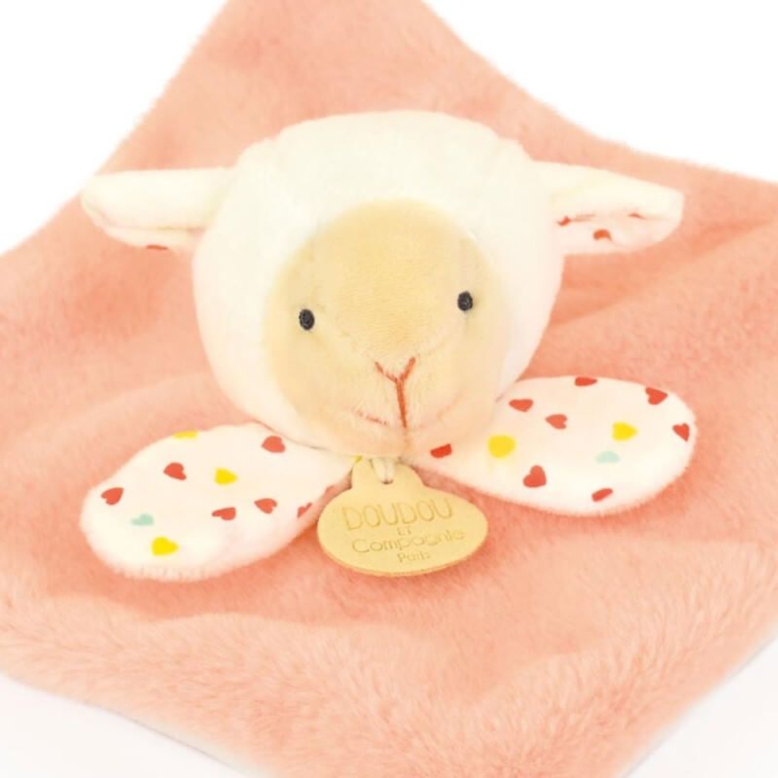 Плюшена играчка за гушкане Doudou Les Rikikis овца 19 см, DC4156