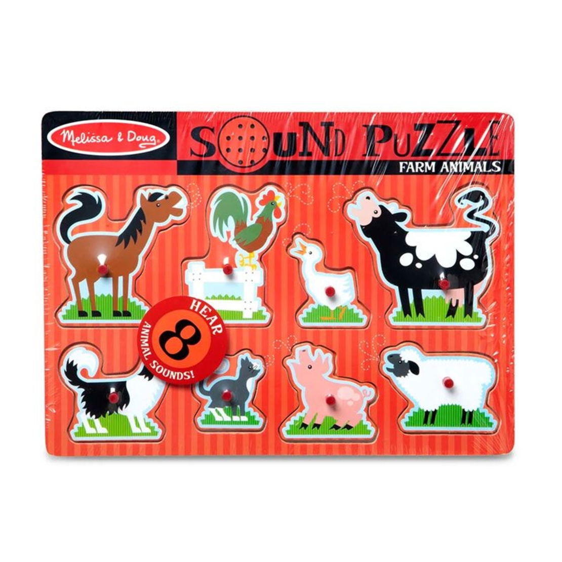 Пъзел със звуци Melissa and Doug Селскостопански животни, 50204