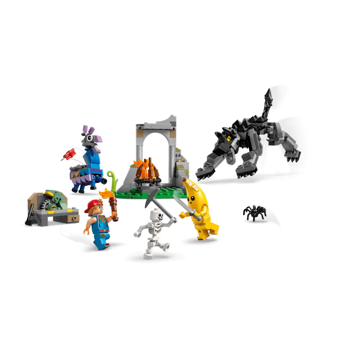 LEGO® Fortnite® Лагерът на Peely и Sparkplug 77075