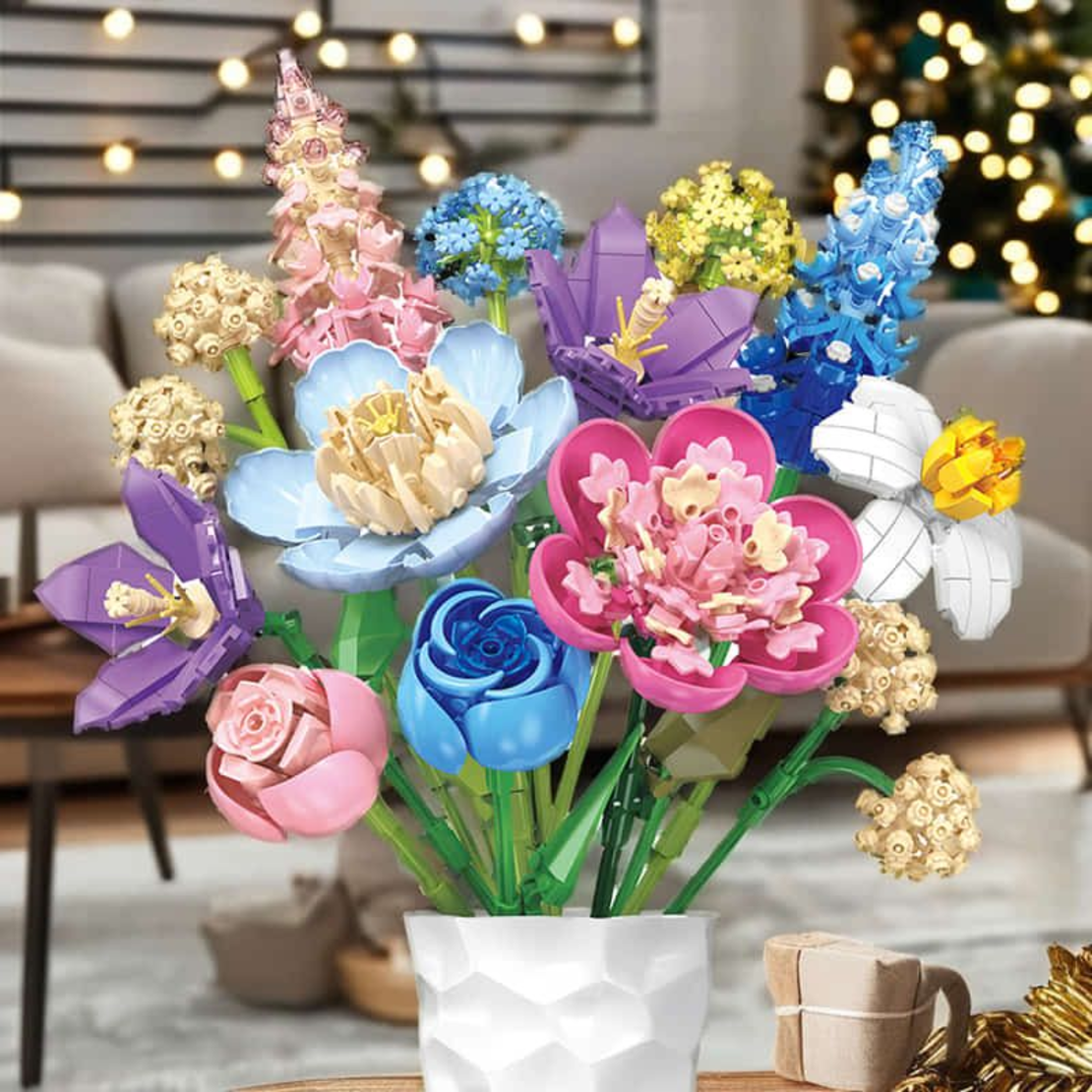 Конструктор Raya Toys Цветя, 880 части