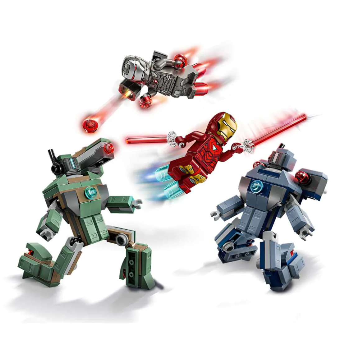 LEGO® Marvel Железния човек и Бойна машина срещу дроновете на Хамър 76320