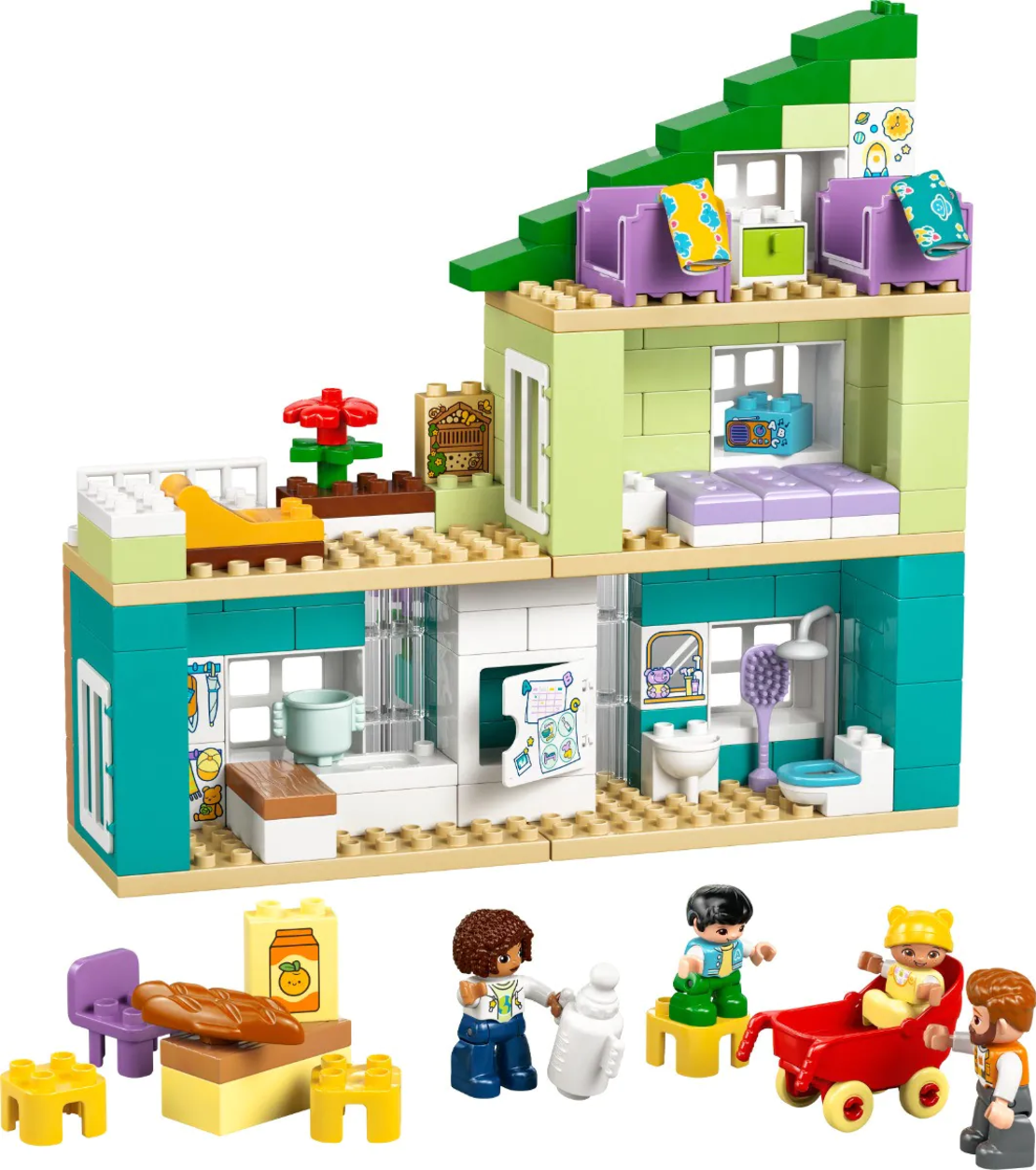 LEGO® DUPLO® Town Модерна семейна къща 3 в 1 с фигури 10470