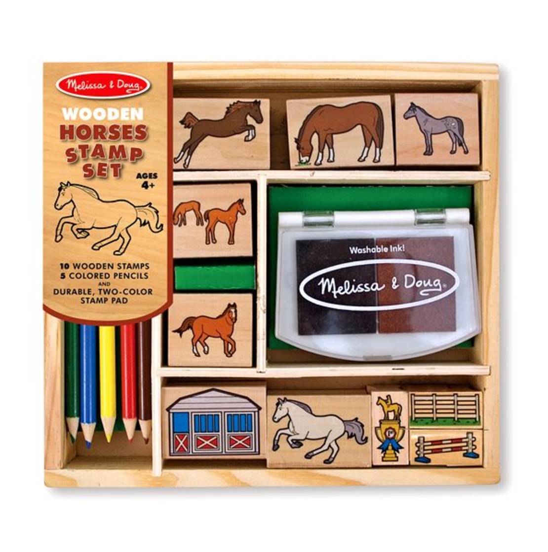 Дървени печати Melissa and Doug Кончета 12410
