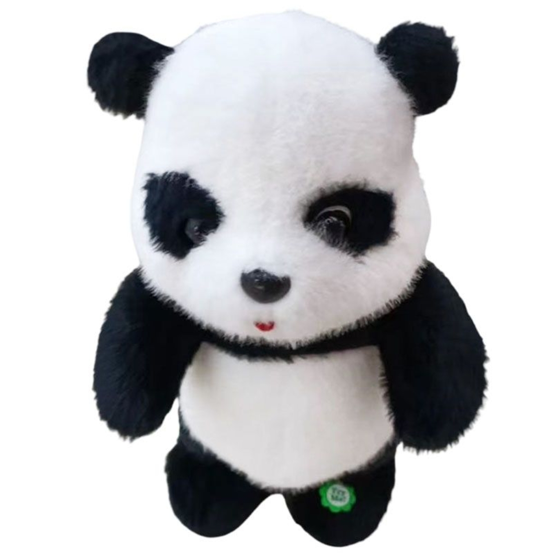 Интерактивна играчка Raya Toys Музикално ходещо мече панда, повтаря думи, 26 см