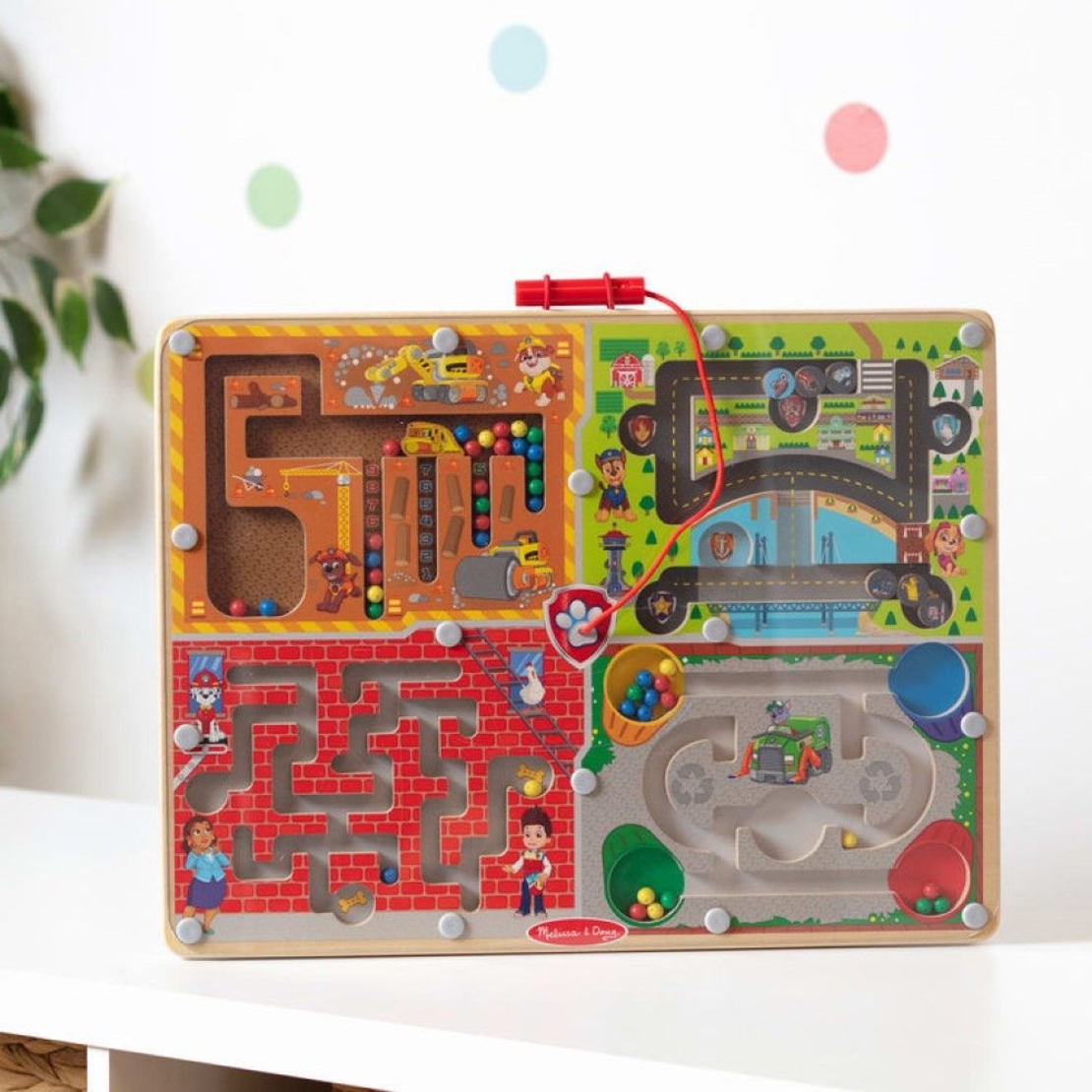 Дървен магнитен лабиринт Melissa and Doug Paw Patrol 4 в 1 33324