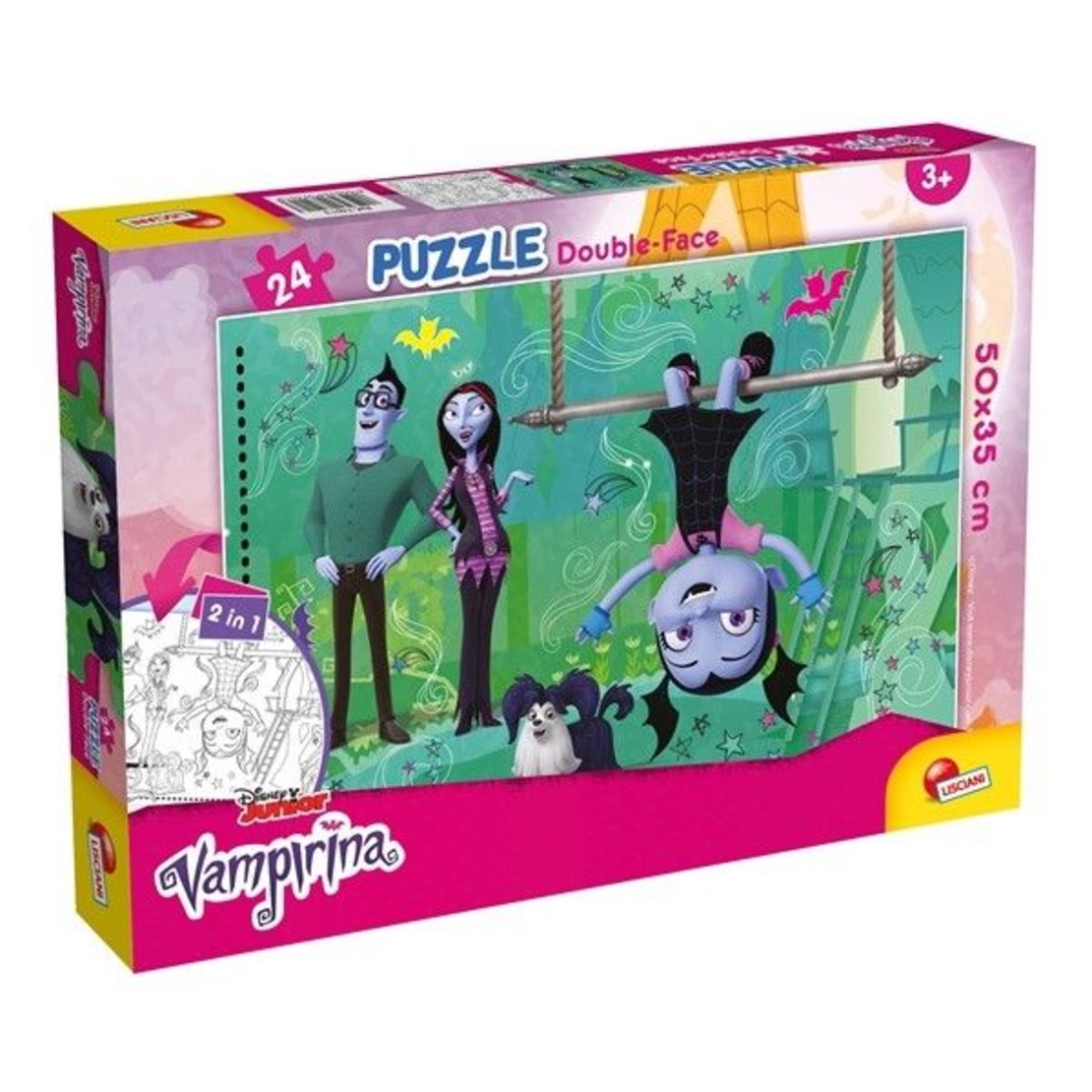 Детски пъзел Lisciani VAMPIRINA PLUS двулицев 24ч 74013