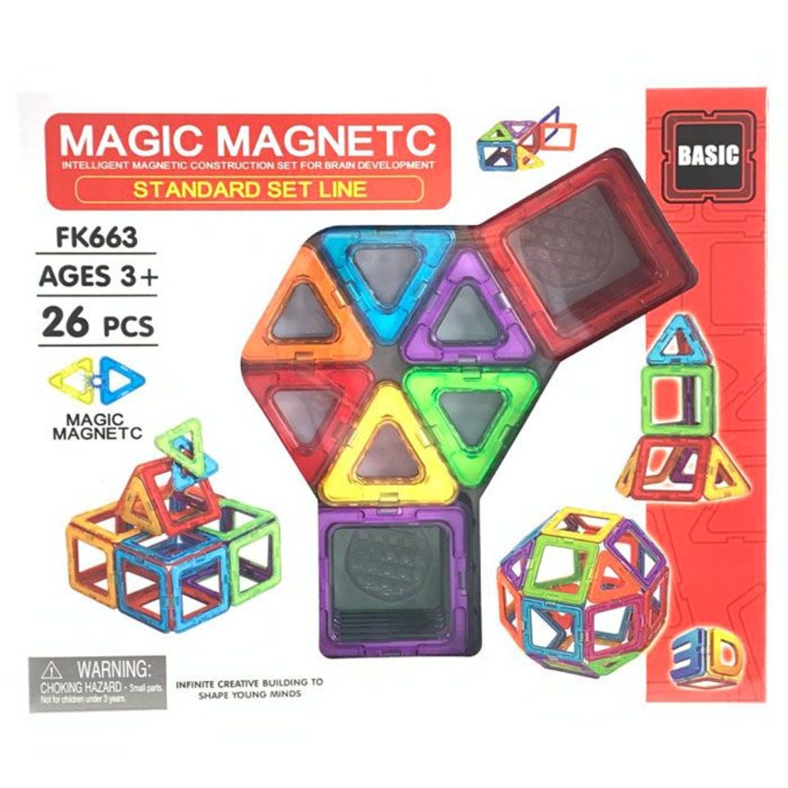 Raya Toys Magic Magnetic Магнитен конструктор 26 части