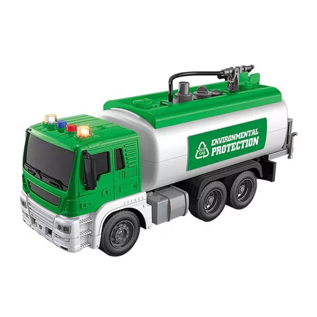 Детски камион цистерна Raya Toys Truck Car, пръска вода, с музика и светлини, 1:16