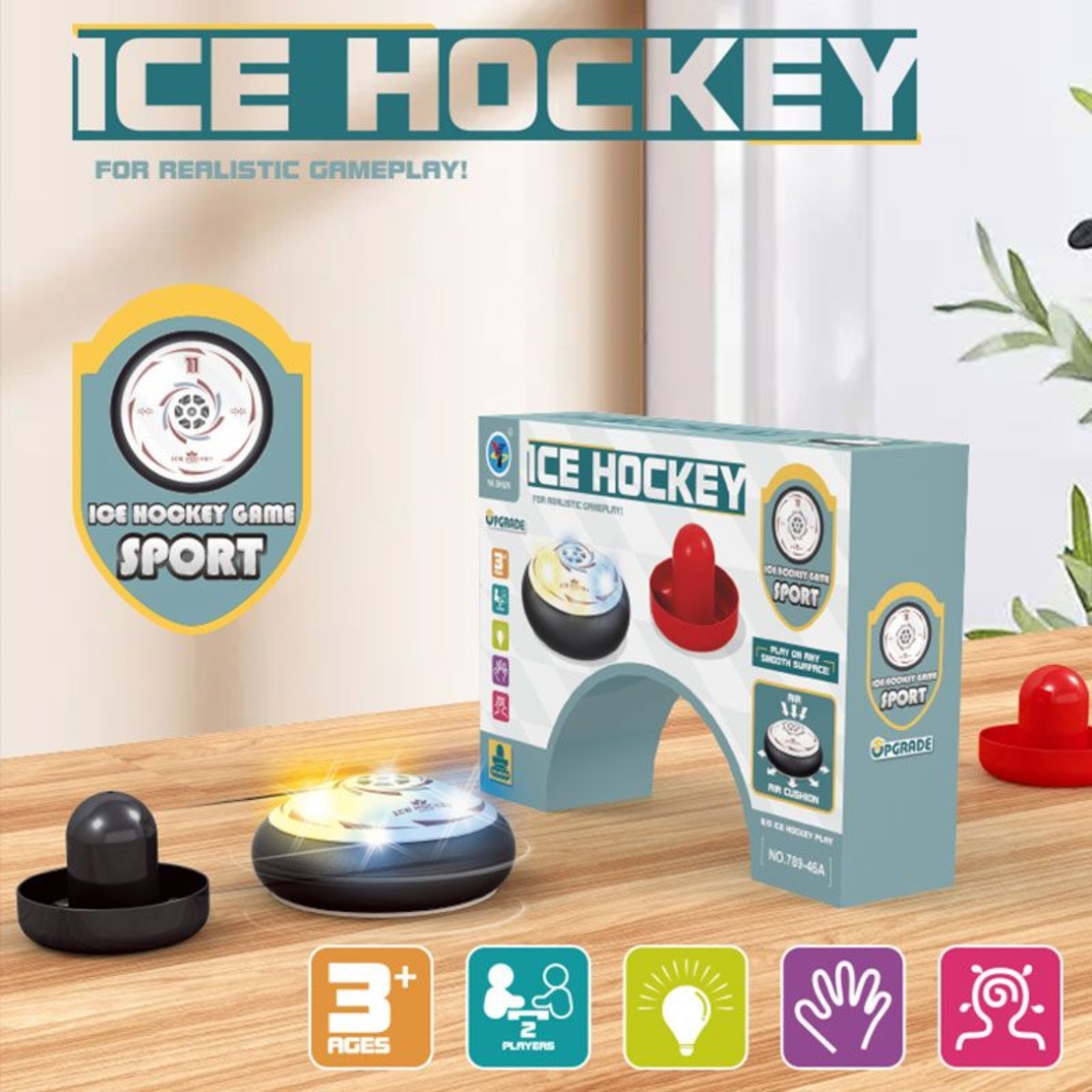 Детски въздушен хокей Raya Toys Ice Hockey, със светлини