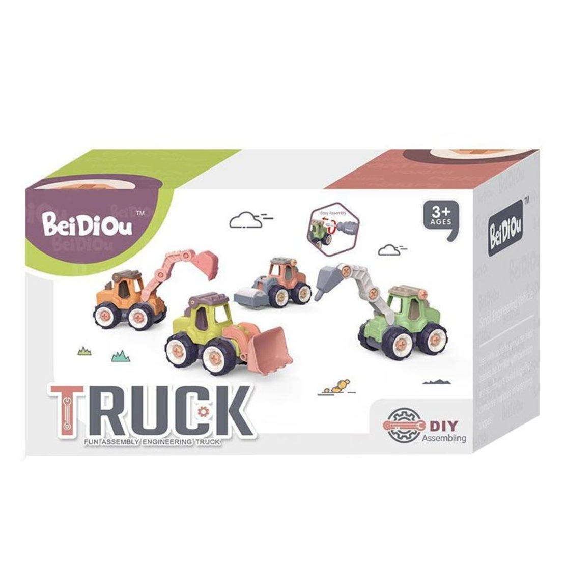 Строителна машина за игра Raya Toys за сглобяване